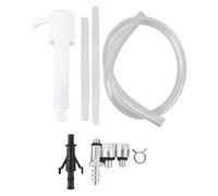 Keenso Lower Unit Gear Oil Pump, Lower Unit Fluid Pump with 3/8in 8mm 10mm Adapters for Standard Quart Bottles Marine Outboard Engines