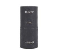 Keenso Lug Nut Flip Socket, Lug Nut Flip Socket 1/2in Drive 18.5mm 19.5mm Impact Double Ended Removal Tool for Automotive Repair Maintenance
