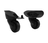 Keenso Luggage Suitcase Wheels, 1 Pair Universal Silent Trunk Luggage Wheels Spare Part Replacement for 47R