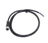 Keenso M12 4 Pin Aviation Socket Electrical Cable with Durable Data Transmission for Machine Devices, Simple Plug for Industrial Use 1M 250 V AC DC