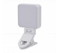 Keenso Magnetic Selfie Light, ABS PC Aluminum Alloy Portable Handheld Magnetic Fill Light with 750mAh Battery and Clamp for Smartphone Tablet Video Calls Makeup (White)
