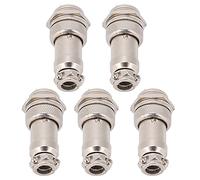 Keenso Male Female Wire Plate Power Chassis Metal Fitcies Aviation Plug Connector for Computers and Instruments 5PCs (2pin)