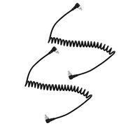 Keenso Male to Male Flash PC Sync Cord Fast Speed Spring Cable for Camera, Convenient Plug and Use, 2Pcs Flash Sync Cable 11.8-31.5" Universal Type