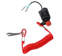 Keenso Marine Outboard Kill Switch PVC ABS Boat Engine Stop Switch OEM 6888257501 Replacement Fits for F 9 to 2 or 4 Stroke for Marine Engine Control