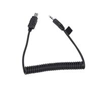 Keenso MC-DC2 0.5m Camera Shutter Cable Compact Design for D7000 D5100 D90 Black 2.5mm for Group Pictures, 18g (3.5mm-N3)