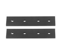 Keenso Mechanical Strong Aluminum Alloy Flat Straight Brackets, 2 Percent for the Construction of Furniture, 4 Hole Connection Panels for Fastening Tables, Chairs, Beds, Aluminum, Fastening Elements