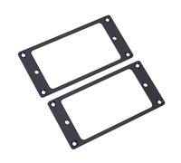 Keenso Metal Humbucker Pickup Frame Mounting Rings for Electric Guitars, Stable and Sturdy, Easy to Install (Silver (Black)