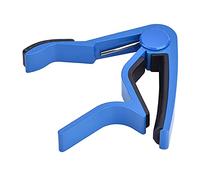 Keenso Metal Quick Change Tune Clamp Handheld Capo for Folk Guitar, Durable Portable Jump -charged Tuner Capo for Musicians (Blue)