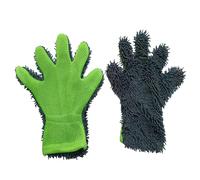 Keenso Microfiber Car Cleaning Gloves, Five Finger Design for Enhanced Control, Versatile and Reusable, Ideal for Interior and Exterior Cleaning