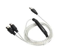 Keenso MIDI to USB Cord Adapter with Built-in Driver LED Indicator for Electronic Musical Instruments Piano Synthesizer XP VISTA