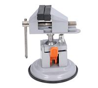 Keenso Mini Bench Vise 360 Degree Universal Rotating Clamp for Jewelry Making and Projects with Suction Cup Base