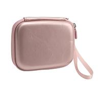 Keenso Mini Link Liplay Camera Protective Bag, Durable PU Leather Hard Case with Mesh Storage Pockets, Perfect Travel Companion (Blush Gold)