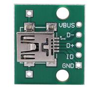 Keenso Mini USB Adapter, DIP PCB Board, 5P Interface, 2.54mm, DIY Projects, 10Pcs Set