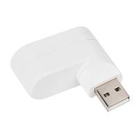 Keenso Mini USB Hub, 3-Port Adapter for Notebook PC (White) | Slim profile, works with USB 1.0/2.0, easy plug-and-play, ideal for desktop use