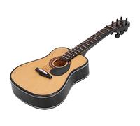 Keenso Miniature Wooden Guitar Model Elegant Decorative Musical Instrument for Bedroom and Study, Perfect Friends and Family, 7.5 X 20cm