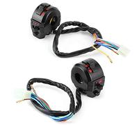 Keenso Motorbike Handlebar Switches - Universal 7/8" Motorcycle Control Switches, Left & Right Side Horn Switch, High/Low Beam Turn Light Switch