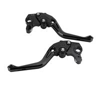 Keenso Motorcycle Brake Clutch Levers, 2Pcs Adjustable CNC Aluminum Alloy Replacement for Scrambler 400 800 1100 Sport Special, with Anodized Anti Rust Surface and Precision Bearings (Black)