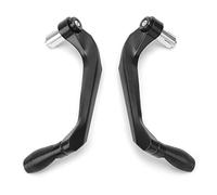 Keenso Motorcycle Brake Clutch Levers, Aluminum Black Handlebar Protector with Stable Brake Performance, for 0.9in Aperture Universal Fit