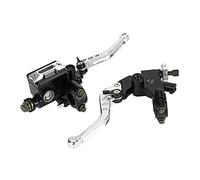 Keenso Motorcycle Brake Levers, Universal Clutch Levers, 7/8" (22mm) Silver, for Maintenance, Repairs, Performance Upgrades, and Customization