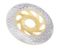 Keenso Motorcycle Front Brake Disc Rotor, Stainless Steel 244mm Replacement with Ventilated Design for RX King 135 RX-K