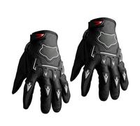 Keenso Motorcycle Gloves, Unisex Breathable Protective Gloves with PVC Exterior and Polyester Fiber, for Road Racing Cycling Commuting Black