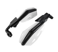 Keenso Motorcycle Hand Guard, ABS Plastic 22mm 7 8in Handlebar Protector with Aerodynamic Design and Two Color Overlay, for Indian Victory (White)