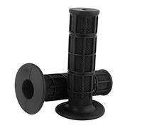 Keenso Motorcycle Handlebar Grips, 1 Pair 22mm/25mm 7/8 Inch Universal Rubber Motorcross Handle Grips Anti Slip Motorbike Handlebar Grips Hand Grips(Black)