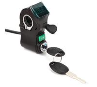 Keenso Motorcycle Handlebar Switch, Electric Scooter Throttle Grip, Black Thumb Lock, Ergonomic Design for Riders, Daily Commute, Weekend Cruising