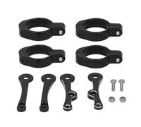 Keenso Motorcycle Headlight Bracket, CNC Aluminum Front Lamp Mount Clamp for 1.5in 1.6in Fork Tube