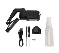 Keenso Motorcycle Helmet Wiper, Rechargeable 2 Speed Switch Water Windshield Wiper for Motorbike Visor 800mAh Battery Performance