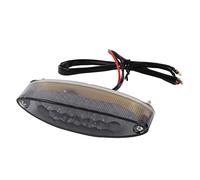 Keenso Motorcycle LED Tail Light, Red LED Brake Light with Smoke Effect, Motorcycle Rear LED Light, Universal 12V 28 LED Stop Light for Cruiser Bike ATV Sport Scooter Trike