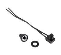 Keenso Motorcycle Push Button Switch, Waterproof On-Off Switch 12V Single Pole Switch for Auto, Marine, Motorcycle, Boat, RV