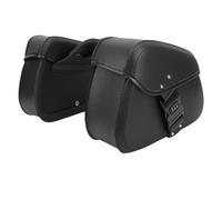 Keenso Motorcycle Saddlebags, 16L PU Leather Side Bags with Adjustable Rope and Mesh Inner Bag, Universal Fit for Nightster Special Breakout V Star 250 Shadow AERO