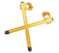 Keenso Motorcycle Separate Handlebar, Universal Motorcycle Modification CNC Handlebar Motorbike Separate Handle 38mm (Gold)