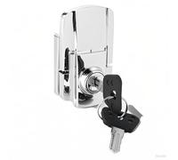 Keenso Motorcycle Trunk Lock Replacement, Iron Anti-theft Motorcycle Trunk Box Lock with 2 Keys