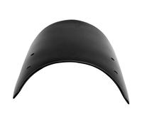 Keenso Motorcycle Windshield, Universal ABS Metal Support 3mm Thick Bubble Design for Wind Protection and Comfort, with AntiCrack Scratch Resistant, Fit for 5 7 Inch Round Headlights (Black)