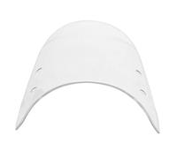 Keenso Motorcycle Windshield, Universal ABS Metal Support 3mm Thick Bubble Design for Wind Protection and Comfort, with AntiCrack Scratch Resistant, Fit for 5 7 Inch Round Headlights (Transparent)