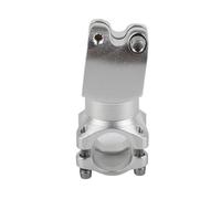Keenso Mountain Bike Stem Aluminum Alloy Handlebar Fixed Stem 25.4mm 50mm 7 Degree CNC Anodized Multi Bolt Clamp for Road BMX Commuter Bike Upgrade (25.4 Short -Silver)