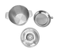 Keenso Multifunctional Stainless Steel Cooker Storage Tank 2.8l with Filtering Oil Pot for Health-conscious Cooks