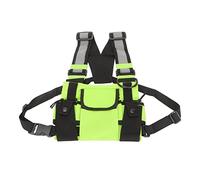 Keenso MultiUse Radio Chest Harness Front Pack for Hiking, Fishing, and Travel, Adjustable Shoulder Straps, Oxford Cloth