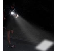 Keenso Night Running Light for Jogging - LED Warning Light for Chest and Back with 3 Lighting Modes - for Safety During Night Running Ideal for Runners and Campers (Blue)