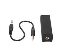 Keenso Noise Filter, Ground Loop Noise Filter, 3.5mm Audio Isolator for Car and Home Stereo System, 20Hz to 20KHz Frequency Range Black