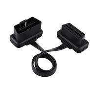 OBD2 Extension Cable, Car OBDII Male to Female Extension Cable 16 Pin Low Profile OBDII Flat Ribbon Cable OBD2 Diagnostic Cable Adapter Connector(30cm)