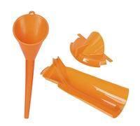 Keenso Oil Filling Tool, Motorcycle Drip Oil Filter Funnel Kit Set Practical Accessory (Orange)