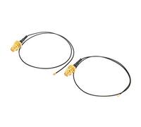 Keenso Omnidirectional 4 to RPSMA Cable for M.2 WiFi External Antenna, 2PCs RPSMA Adapter Wire with Pencils, Compatible with Various Wireless Cards, Ideal for Increasing the Signal Strength