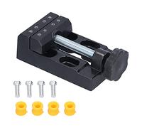Keenso Open Parallel Table Voltage Good Fixing Effect Mini Table Vice for Model Builders Aluminum Alloy Black 4.9in X 4.2 Inches X 2.3 Inches for Home