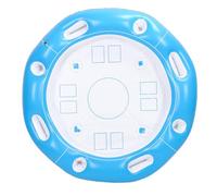 Keenso Oversized Inflatable Pool Party Tray Float with Card Game, PVC Surface, 39.4x39.4in Pool Floating Table, Quick-Inflation, Proof Game Continuity, Social Interaction Catalyst, for