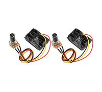 Keenso PC Fan Speed Controller Efficient 8 -Way Pwm Fan Hub for the PC Housing Cooling, Works with 4 PIN and 3 PIN, material: Plastic, Metal, quantity: 2, Suitable for Players and Enthusiasts