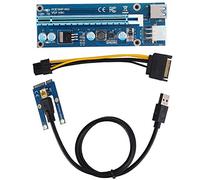 Keenso PCIe PCIe 16x Riser Riser Adapter with a Coarse Copper Cable Cable for Graphics Cards Mining, Safe Graphics Card Installation, Original Connector Diagram Panel Plug, Compatible with the