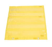 Keenso Pocket Chart,5 Row Pocket Chart Yellow Mini Double Sided Pocket Charts for Teachers (Yellow)